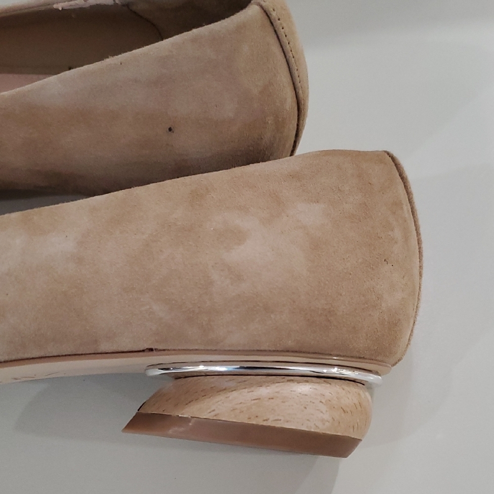 Zara Tan Flats Sleek Minimalist Design Sz 8 - Picture 10 of 14